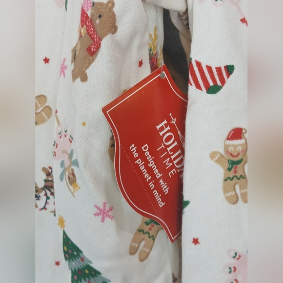 NWT Holiday Time Toddler Sweatshirt with Gingerbread Sugarplum Fairy Print 5T - Picture 3 of 6